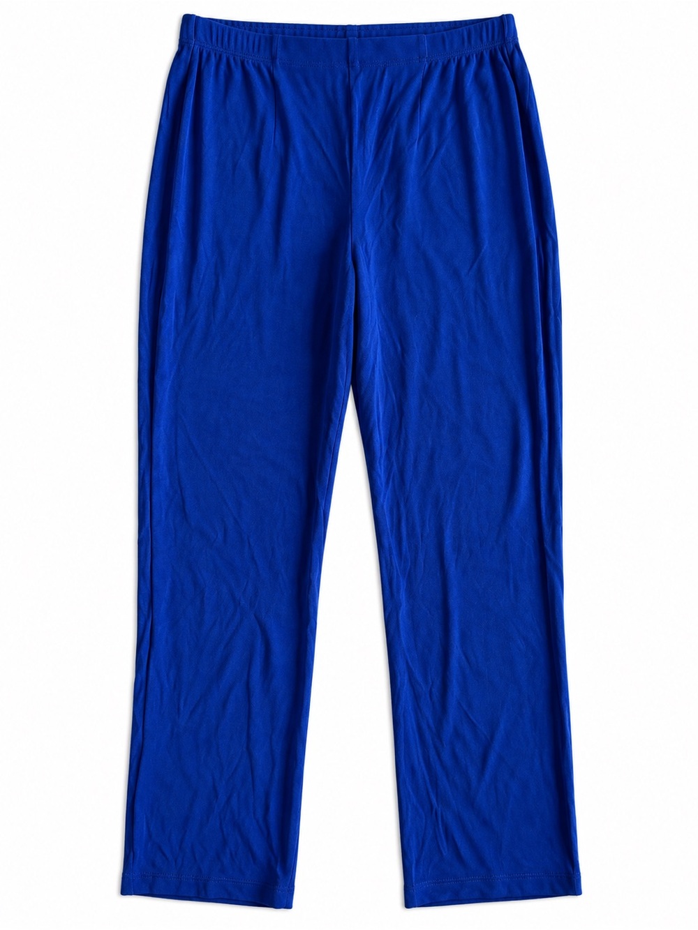 Chico’s Travelers No Tummy Pants Sea Spraying Blue Pull-On Size 1R (US 8/10R)